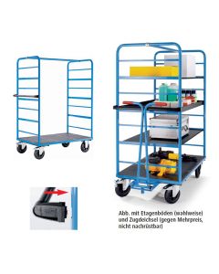 Etagenwagen tragfähig bis 500 kg, L x B x H 1350 x 800 x 1792 mm